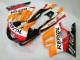 Erschwingliche Honda CBR600 F3 Motorrad Verkleidung 1995-1996 - Orange Weiss Rot Glanzendes Schwarz Repsol