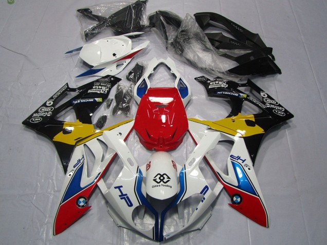 Erschwingliche BMW S1000RR Motorrad Verkleidung 2009-2014 - Weiss Gelb Rot Schwarz Blau HP