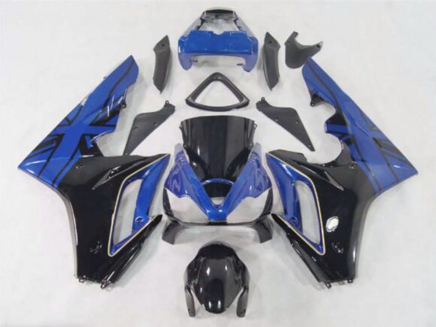 Erschwingliche Triumph Daytona 675 Motorrad Verkleidung 2006-2008 - Blau Glanzendes Schwarz