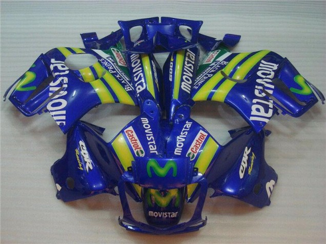 Erschwingliche Honda CBR600 F3 Motorrad Verkleidung 1995-1996 - Blau Grun Gelb MoviStar Rot Castrol