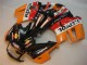 Erschwingliche Honda CBR600 F3 Motorrad Verkleidung 1995-1996 - Orange Weiss Rot Glanzendes Schwarz Repsol