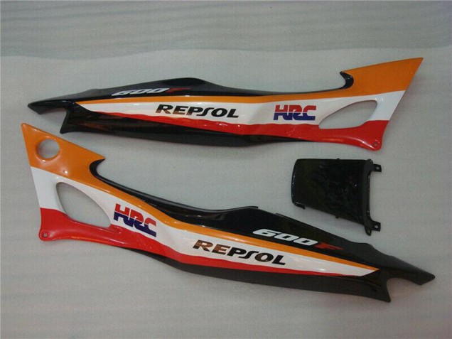 Erschwingliche Honda CBR600 F3 Motorrad Verkleidung 1995-1996 - Orange Weiss Rot Glanzendes Schwarz Repsol