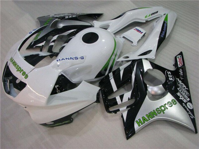 Erschwingliche Honda CBR600 F3 Motorrad Verkleidung 1995-1996 - Weiss Silber Grun Hannspree