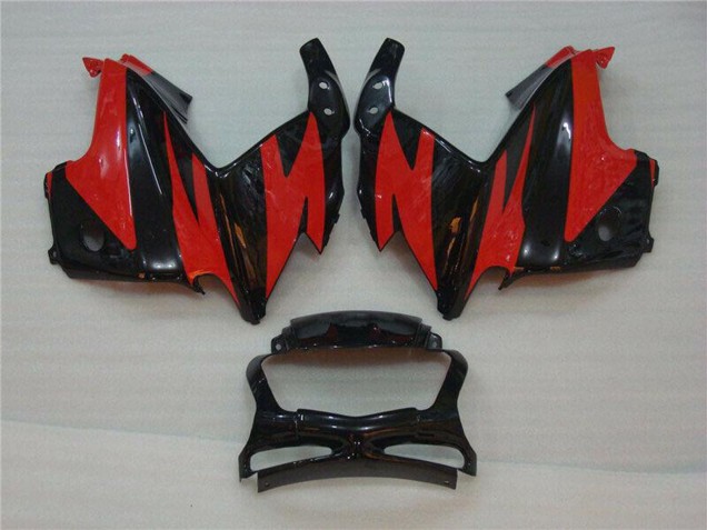 Erschwingliche Honda CBR600 F3 Motorrad Verkleidung 1995-1996 - Rot Glanzendes Schwarz