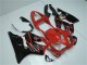 Erschwingliche Honda CBR600 F4i Motorrad Verkleidung 2001-2003 - Rot Glanzendes Schwarz