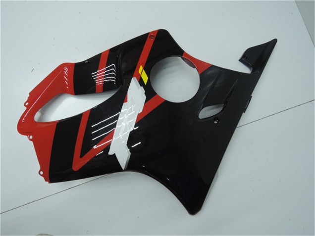 Erschwingliche Honda CBR600 F4i Motorrad Verkleidung 2001-2003 - Rot Glanzendes Schwarz
