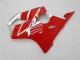 Erschwingliche Honda CBR600 F4i Motorrad Verkleidungen Kit 2001-2003 - Silber Rot