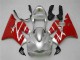 Erschwingliche Honda CBR600 F4i Motorrad Verkleidungen Kit 2001-2003 - Silber Rot