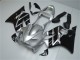 Erschwingliche Honda CBR600 F4i Motorrad Verkleidung 2001-2003 - Silber Glanzendes Schwarz