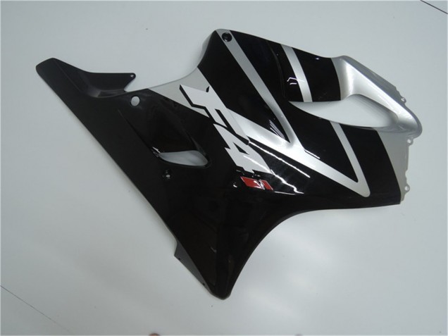 Erschwingliche Honda CBR600 F4i Motorrad Verkleidung 2001-2003 - Silber Glanzendes Schwarz