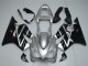 Erschwingliche Honda CBR600 F4i Motorrad Verkleidung 2001-2003 - Silber Glanzendes Schwarz