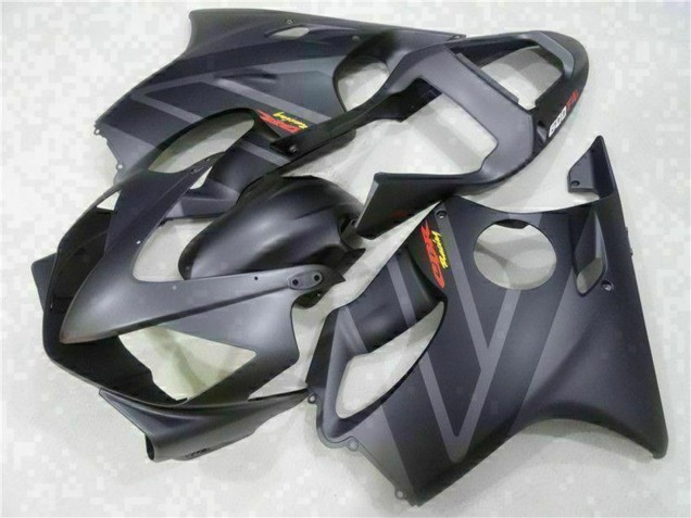 Erschwingliche Honda CBR600 F4i Motorrad Verkleidung 2001-2003 - Matt Schwarz Grau