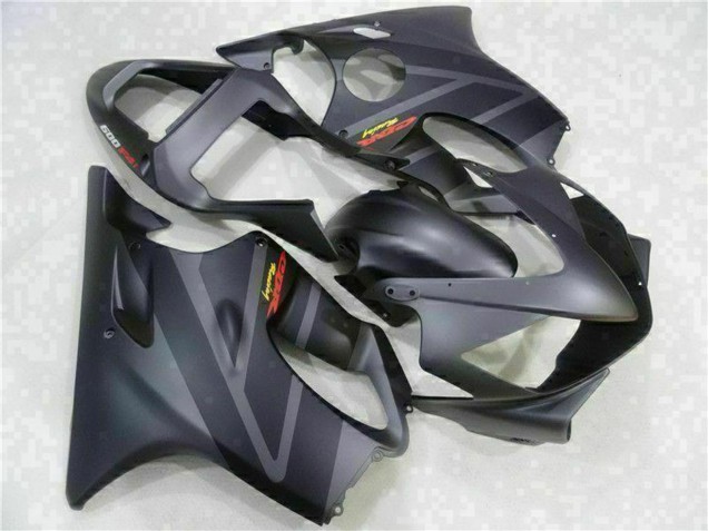Erschwingliche Honda CBR600 F4i Motorrad Verkleidung 2001-2003 - Matt Schwarz Grau