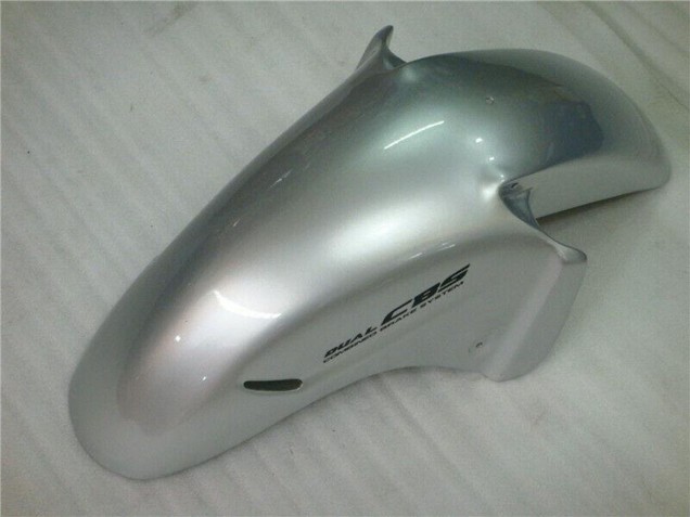 Erschwingliche Honda CBR1100XX Blackbird Motorrad Verkleidung 1996-2007 - Silber Schwarz Flamme