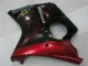Erschwingliche Honda CBR1100XX Blackbird Abs Motorrad Verkleidungen 1996-2007 - Glanzendes Schwarz Rot Flamme