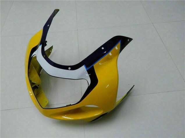 Erschwingliche Suzuki GSXR 600/750 Motorrad Verkleidung 2001-2003 - Gelb Dunkel Blau Glanzendes Schwarz
