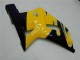Erschwingliche Suzuki GSXR 600/750 Motorrad Verkleidung 2001-2003 - Gelb Dunkel Blau Glanzendes Schwarz
