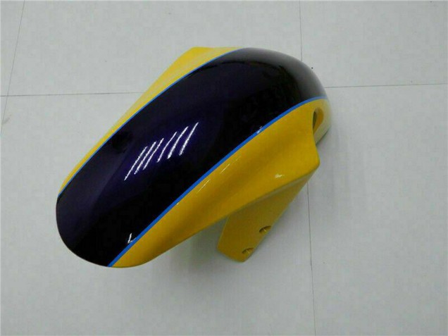 Erschwingliche Suzuki GSXR 600/750 Motorrad Verkleidung 2001-2003 - Gelb Dunkel Blau Glanzendes Schwarz