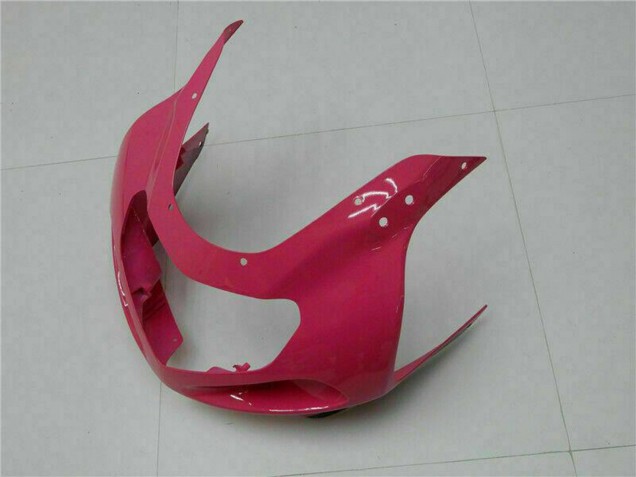 Erschwingliche Suzuki GSXR 600/750 Motorrad Verkleidung 2001-2003 - Rosa Silber Glanzendes Schwarz