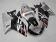 Erschwingliche Suzuki GSXR 600/750 Motorrad Verkleidung 2001-2003 - Silber Glanzendes Schwarz Rot