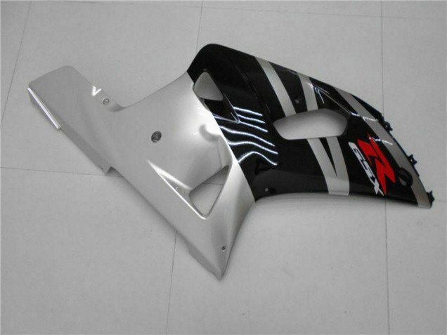 Erschwingliche Suzuki GSXR 600/750 Motorrad Verkleidung 2001-2003 - Silber Glanzendes Schwarz Rot