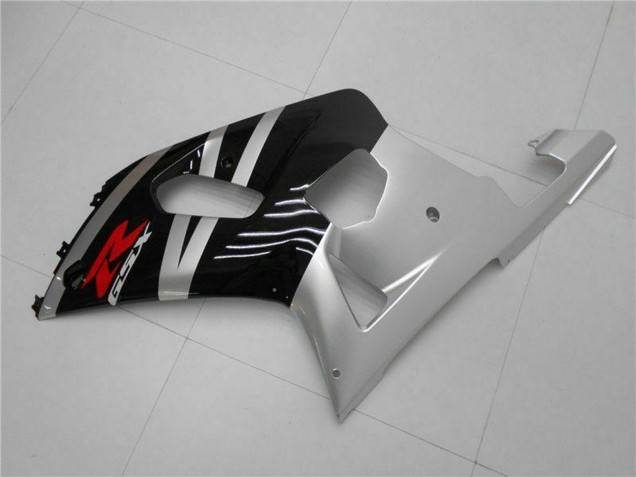 Erschwingliche Suzuki GSXR 600/750 Motorrad Verkleidung 2001-2003 - Silber Glanzendes Schwarz Rot