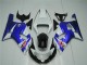 Erschwingliche Suzuki GSXR 600/750 Motorrad Verkleidung 2001-2003 - Weiss Blau Schwarz