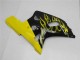 Erschwingliche Suzuki GSXR 600/750 Motorrad Verkleidung 2001-2003 - Glanzendes Schwarz Gelb Flamme