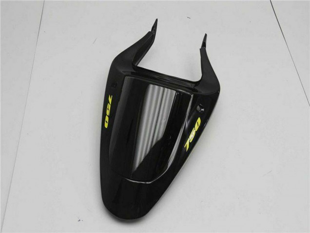 Erschwingliche Suzuki GSXR 600/750 Motorrad Verkleidung 2001-2003 - Glanzendes Schwarz Gelb Flamme