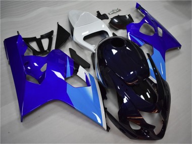 Erschwingliche Suzuki GSXR 600/750 Motorrad Verkleidung 2004-2005 - Weiss Blau Schwarz