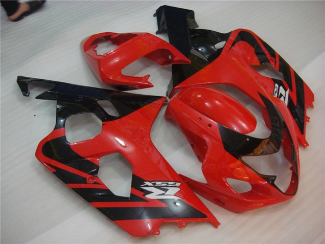Erschwingliche Suzuki GSXR 600/750 Motorrad Verkleidung 2004-2005 - Rot Schwarz