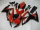 Erschwingliche Suzuki GSXR 600/750 Motorrad Verkleidung 2006-2007 - Rot Glanzendes Schwarz