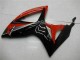 Erschwingliche Suzuki GSXR 600/750 Motorrad Verkleidung 2006-2007 - Rot Glanzendes Schwarz