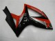 Erschwingliche Suzuki GSXR 600/750 Motorrad Verkleidung 2006-2007 - Rot Glanzendes Schwarz
