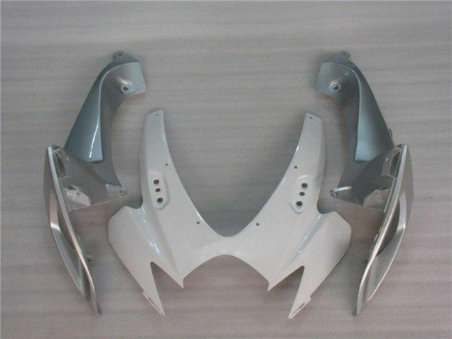 Erschwingliche Suzuki GSXR 600/750 Motorrad Verkleidung 2006-2007 - Weiss Silber