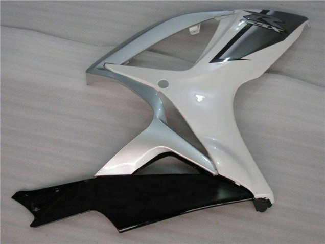 Erschwingliche Suzuki GSXR 600/750 Motorrad Verkleidung 2006-2007 - Weiss Silber