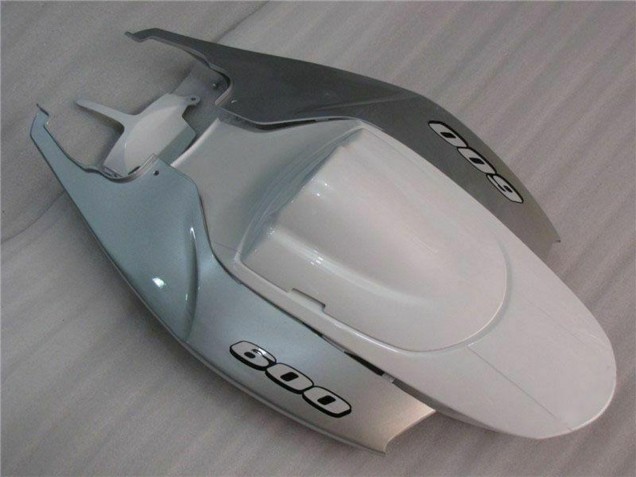 Erschwingliche Suzuki GSXR 600/750 Motorrad Verkleidung 2006-2007 - Weiss Silber