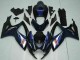 Erschwingliche Suzuki GSXR 600/750 Motorrad Verkleidung 2006-2007 - Glanzendes Schwarz Blau