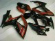 Erschwingliche Suzuki GSXR 600/750 Motorrad Verkleidung 2006-2007 - Glanzendes Schwarz Rot