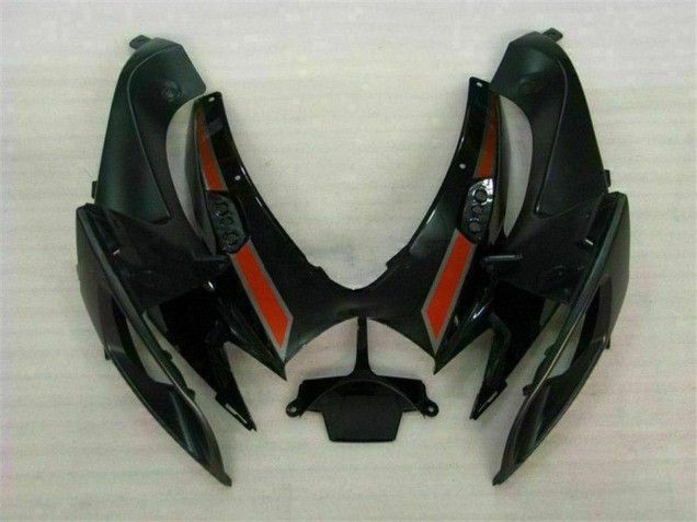 Erschwingliche Suzuki GSXR 600/750 Motorrad Verkleidung 2006-2007 - Glanzendes Schwarz Rot