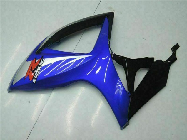 Erschwingliche Suzuki GSXR 600/750 Motorrad Verkleidung 2006-2007 - Blau Weiss Glanzendes Schwarz Rot