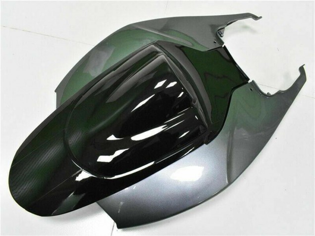 Erschwingliche Suzuki GSXR 600/750 Motorrad Verkleidung 2006-2007 - Silber Glanzendes Schwarz