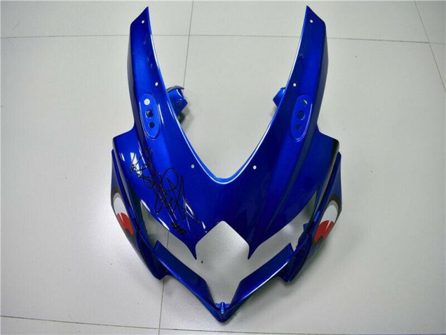 Erschwingliche Suzuki GSXR 600/750 Motorrad Verkleidung 2008-2010 - Blau Gelb Hai