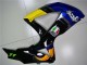 Erschwingliche Suzuki GSXR 600/750 Motorrad Verkleidung 2008-2010 - Blau Gelb Hai