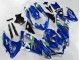 Erschwingliche Suzuki GSXR 600/750 Motorrad Verkleidung 2008-2010 - Blau Weiss Grun Schwarz