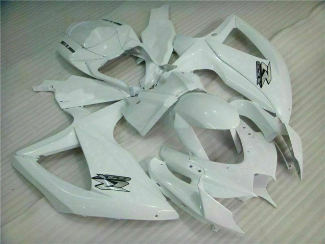 Erschwingliche Suzuki GSXR 600/750 Motorrad Verkleidung 2008-2010 - Weiss