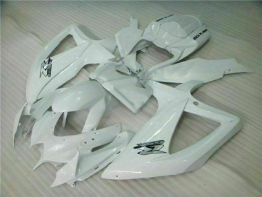Erschwingliche Suzuki GSXR 600/750 Motorrad Verkleidung 2008-2010 - Weiss