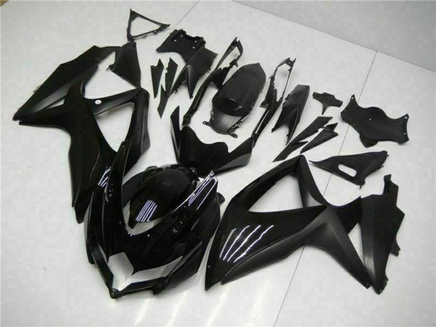 Erschwingliche Suzuki GSXR 600/750 Motorrad Verkleidung 2008-2010 - Glanzendes Schwarz Matt Schwarz