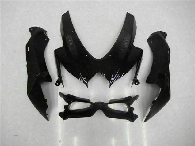 Erschwingliche Suzuki GSXR 600/750 Motorrad Verkleidung 2008-2010 - Glanzendes Schwarz Matt Schwarz