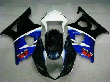 Erschwingliche Suzuki GSXR 1000 Abs Motorrad Verkleidungen 2003-2004 - Weiss Blau Glanzendes Schwarz Rot